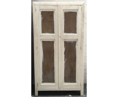 A vintage cupboard with fitted interior, 91x39x172.5cmH 