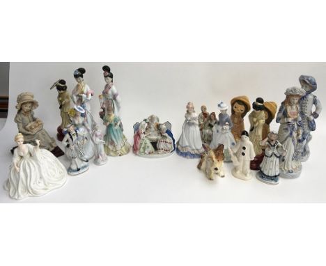 A large quantity of ceramic figurines (approx. 25) 