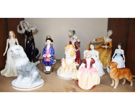 SECTION 29.  Twelve porcelain figures including Royal Doulton 'Kirsty no. HN 2381', 'Christmas Morn HN 1992' Royal Dux figure