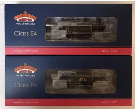 Two Bachmann "OO" gauge model railway engines. Class E4 473, 35-076, Southern Green and Class E4 473 Birch Grove LB&amp;SCR U