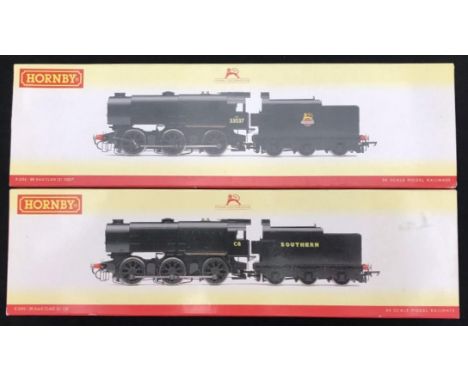 Two Hornby "OO" gauge model railway locomotive and tender. R 2355, BR 0-6-0 Class Q1 "33037" and R 2343, SR 0-6-0 Class Q1 "C
