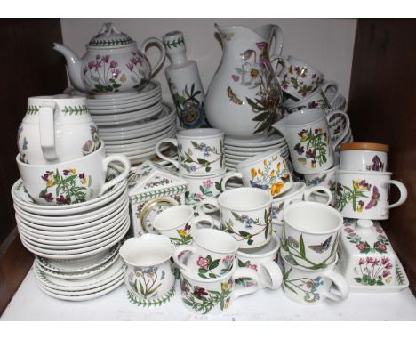 SECTION 3.  A large quantity of Portmeirion 'The Botanic Garden' and similar style pottery including dinner plates, side plat