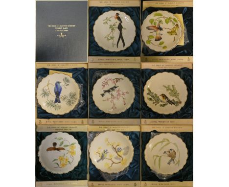 A collection of twelve limited edition collectors’ plates, 'birds of Dorothy Doughty' by Royal Worcester