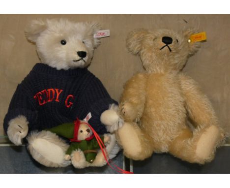 Three Steiff teddy bears