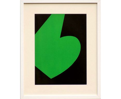ELLSWORTH KELLY 'Untitled composition', original lithograph, 1958, printed by Maeght, 38cm x 28cm, framed and glazed.