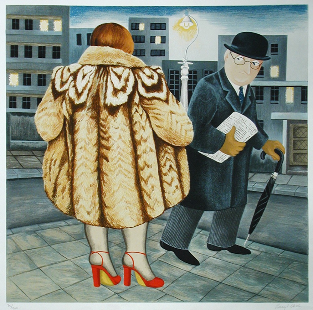 Beryl Cook, OBE (British, 19262008), My Fur Coat, signed and numbered