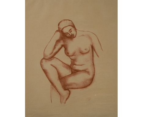 Aristide Maillol (French, 1861-1944,) Nue Assise, lithograph, 34 x 28cm- The Hertfordshire County Council 'Pictures For Schoo