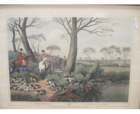 J Godby (British, circa 1790-1820) and H Merke (Swiss, active 1800-1820) after Samuel Howitt, A set of nine hunting prints, i