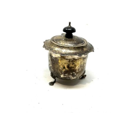 Antique silver tea caddy 