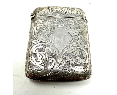 Antique silver vesta case 