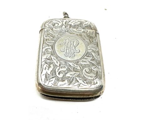 Antique silver vesta case 