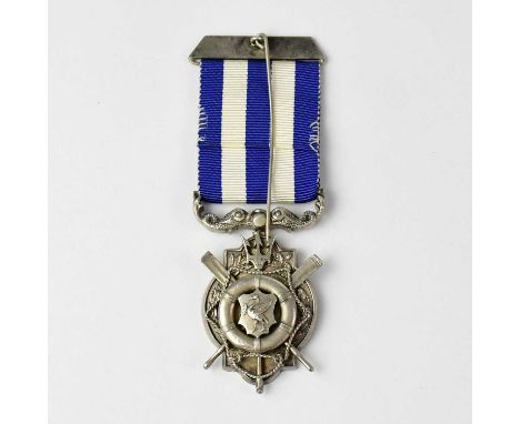 LIVERPOOL SHIPWRECK AND HUMANE SOCIETY; a George V hallmarked silver Eric Deakin Memorial medal, inscribed verso, 'Presented 