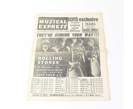 ROLLING STONES; a copy of New Musical Express dated Sept 10 1965, with image of The Rolling Stones to the front cover and bea