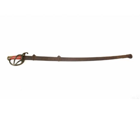 An early 19th century French M1822 pattern light cavalry sword inscribed to the blade, 'Manufre Rale De Klingenthal, Mai, 182