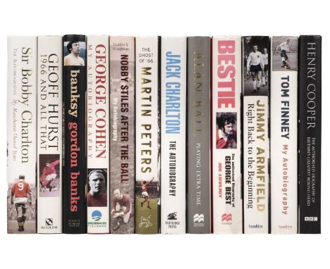 Sports biographies. A collection of 30 titles, all signed or inscribed, 1972-2012, including England World Cup winners, Sir B