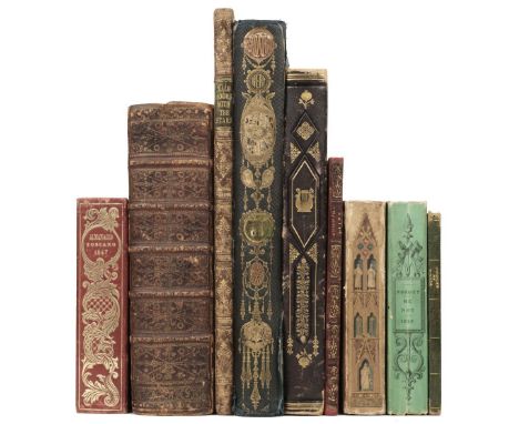 Bindings. Almanacco Toscano per L'Anno 1847, Florence: Stamperia Granducale, (1847?), all edges gilt, near-contemporary red m