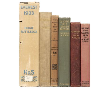 Ruttledge (Hugh). Everest 1933, 1st edition, London: Hodder &amp; Stoughton, 1934, 59 plates after photographs (including fro