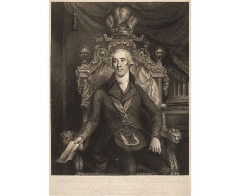 Military Portraits. The Right Honourable Francis Earl of Moira, stipple engraving after F. Bartolozzi RA., engraved by H. Lan