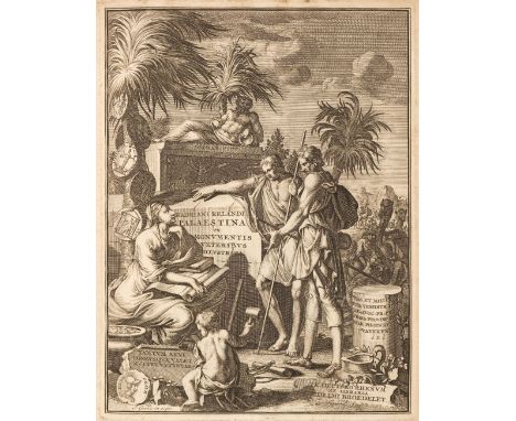 Reelant (Adriaan). Palaestina ex monumentis veteribus illustrata, 3 parts in 2, 1st edition, Utrecht: Guilielmi Broedelet, 17