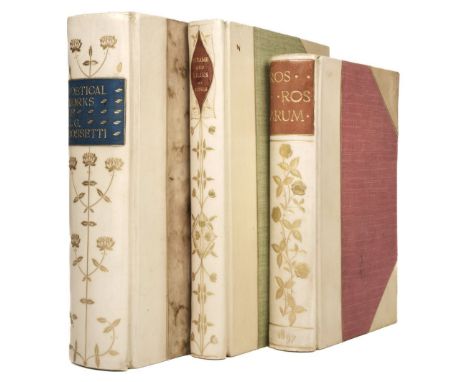 Vellum Bindings. Rossetti (William, Michael). The Poetical Works of Christina Georgina Rossetti with Memoir and Notes &amp;c,