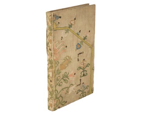 Needlework binding. The Love of the Angels, a Poem, by Thomas Moore, London: Longman, Hurst, Rees, Orme and Brown, 1823, half