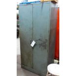 Two Door Metal Cabinet ( No Contents ) ( Loc. Greenville, IL )