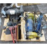 Dayton 10" Bench Grinder, 1 HP, 240/440V, 3 HP, Double End Grinder, Tool Grinder and Parts ( Loc. Gr