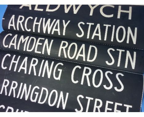 Bus and Coaching Interest; A London Transport Bus Destination Roller Blind, for route Aldwych to Warren Street Stn (Special R