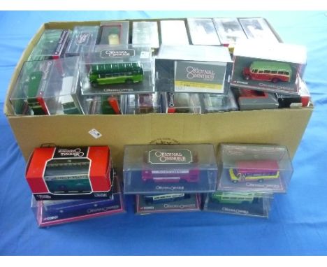 A large collection of Corgi 'The Original Omnibus Company' diecast Models, 1:76 scale, limited editions including OM45602 BMM