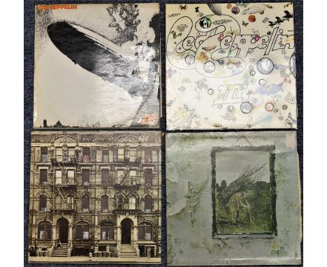 Vinyl Records; Four Led Zeppelin LP's, including 'Led Zeppelin I', 588 171, with plum and orange Atlantic label, the sleeve w