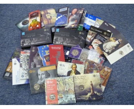 A collection of Royal Mint Collectors Coins, commemorating events such as 2012 Olympics, the Anniversaries of Magna Carta, No