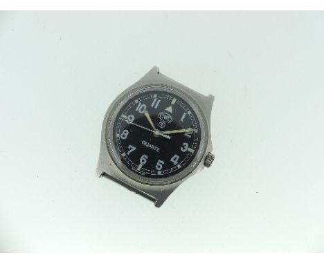 A CWC (Cabot Watch Company) Military Quartz Wristwatch, the case back with broad arrow and numbered 0552/6645-99.