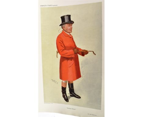 VANITY FAIR - FOX HUNTERS Worksop Manor (Sir John Robinson), supplement, 40 x 26.5cm; A very old master, Oct 29 1896, 39x 26.