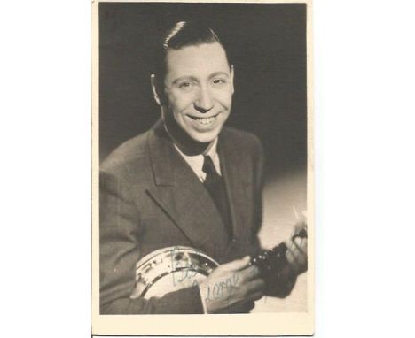 George Formby signed small sepia photo. 26 May 1904 - 6 March 1961, was an English actor, singer songwriter and comedian who 