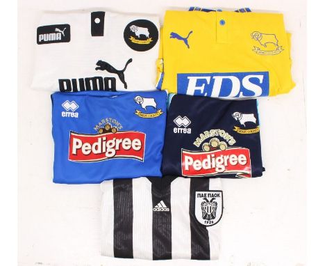 2001/02 Derby County Home Football Shirt / Vintage Errea Jersey