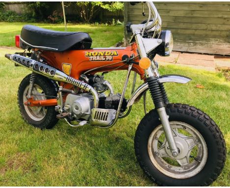 1972 Honda CT70 Trail Frame number 2104998 Engine number 304762 Not registered Imported from USA in 2015 and purchased by the