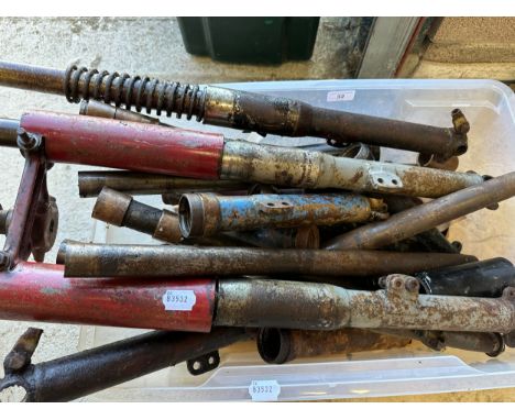 Assorted BSA and other fork parts Being sold without reserve