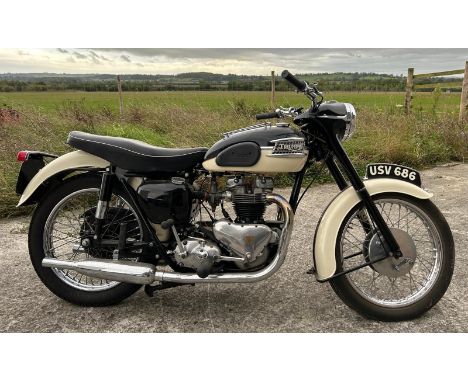 1958 Triumph Tiger 110 Registration number USV 686 Frame number 018889 Engine number T110-018889 From a deceased estate Purch