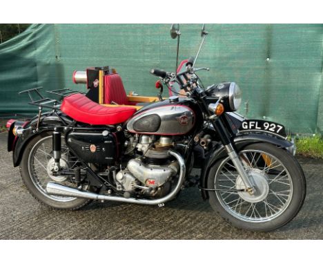 1958 Matchless G9 with sidecar Registration number GFL 927 Frame number A63651 Engine number 58/G914695 From a deceased estat