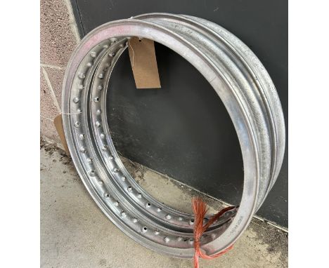 A pair of Dunlop 19 inch WM2 valenced alloy rims Being sold without reserve