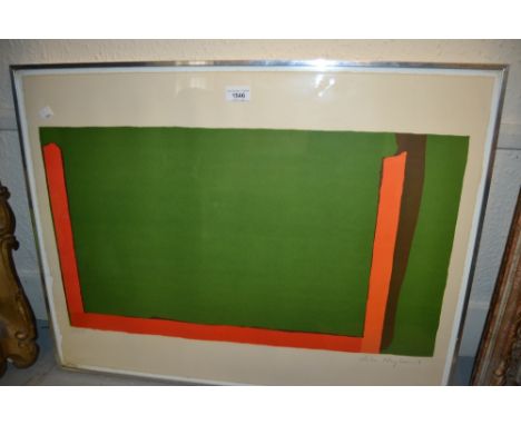 John Hoyland, Limited Edition coloured lithograph, No. 59 of 75, signed in pencil by the artist, 15.5ins x 27insNo foxing or 