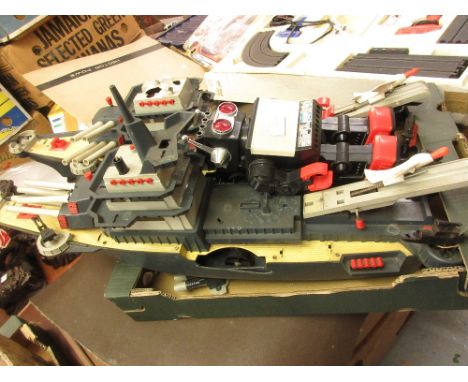 Two 1970's Battle Wagon model ships together with a similar robot 