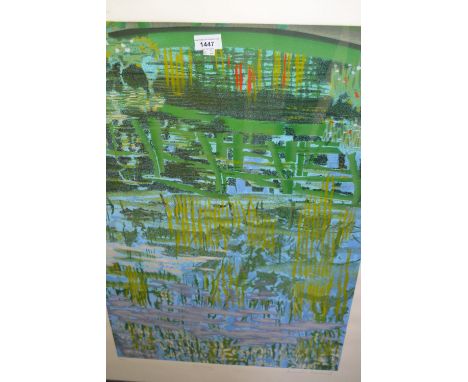 Brendan Neiland, artist signed Limited Edition lithograph, ' Giverny ' 1999, 30ins x 20ins, framed 