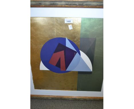 Stephen Hoskins, artist signed Limited Edition proof lithograph, ' Golden Section ' signed verso, together with provenance, 1