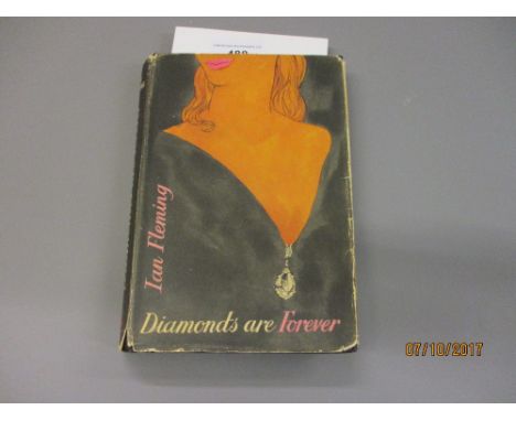 Ian Fleming, one volume ' Diamonds are Forever ', First Edition 1956 with dust jacketNo inscriptions. Hard cover is in ok con