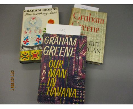 Graham Greene, one volume ' The Quiet American ', First Edition 1955 with dust wrapper and Daily Mail Book of the Month wrapp