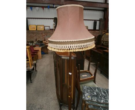 wooden standard lamp