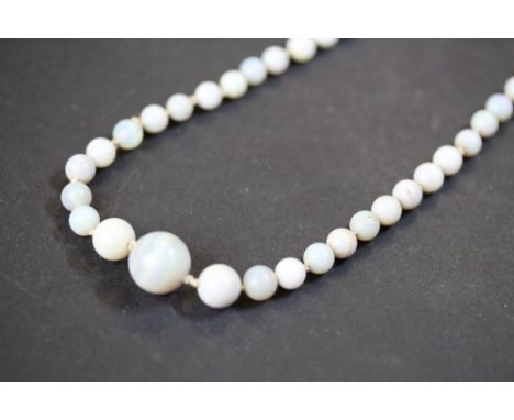Vintage opal bead necklace 12.6g