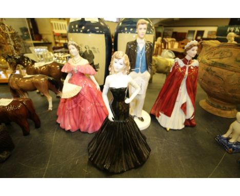 Coalport Prince William, Royal Worcester Queen, Royal Worcester Queen Mother &amp; Coalport Princess Margaret