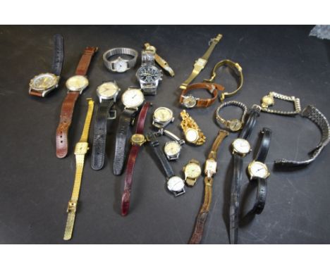 Meritex cocktail watch, Seville waterproof watch and Rotary and other watches